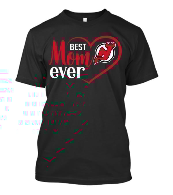 Best Mom Ever New Jersey Devils Heart T-Shirt