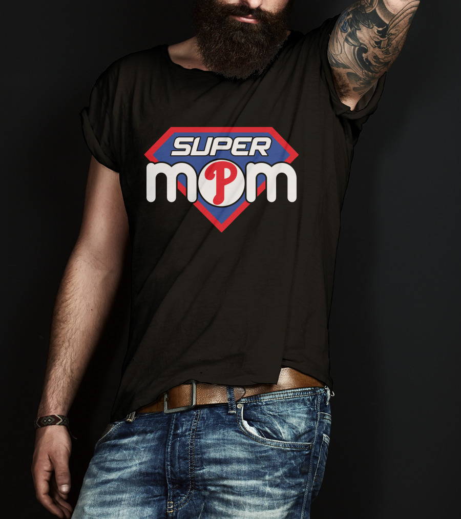 Super Mom Philadelphia Phillies 'P' T-Shirt