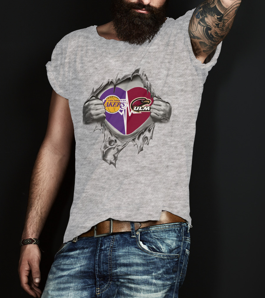 Los Angeles Lakers Ulm Warhawks Heartbeat Passion T-Shirt