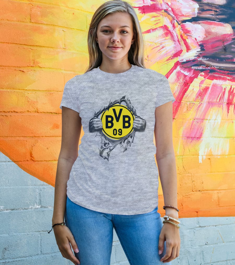 Dortmund Bvb 09 Super Fan Logo Burst T-Shirt