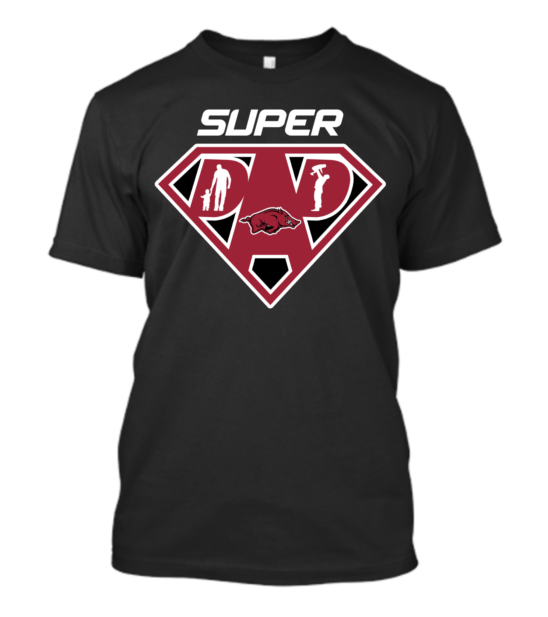Arkansas Razorbacks Super Dad T-Shirt
