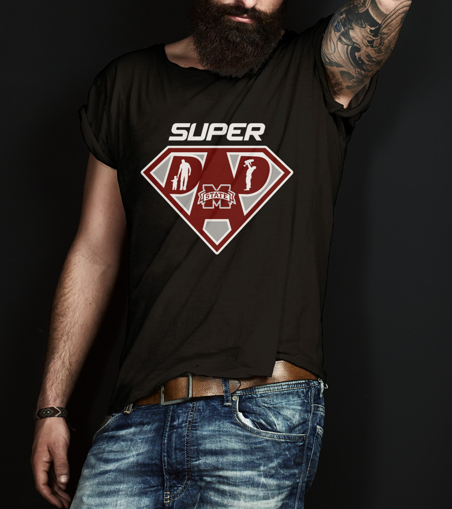 Super Dad Mississippi State Bulldogs T-Shirt
