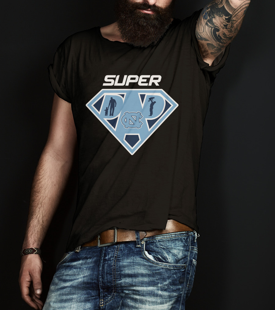 Super Dad North Carolina Tar Heels T-Shirt