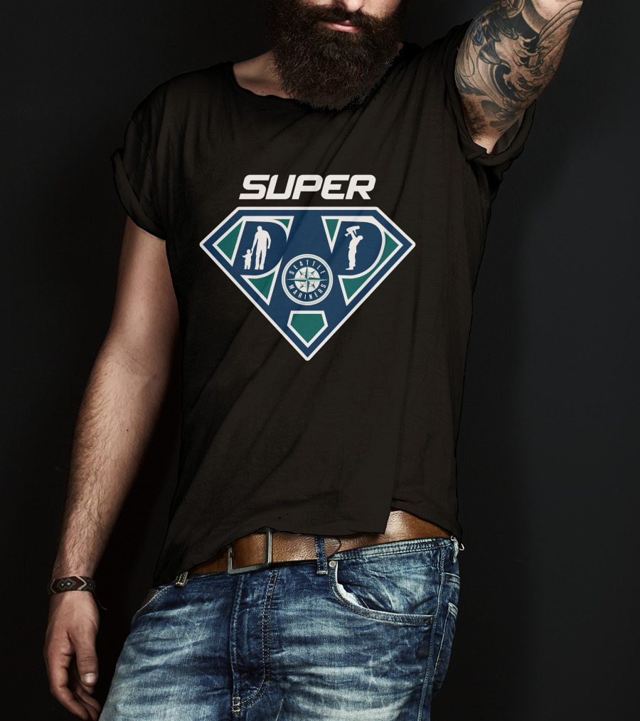 Super Seattle Mariners Dad T-Shirt