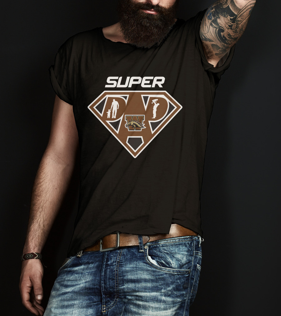 Super Dad Western Michigan Broncos T-Shirt