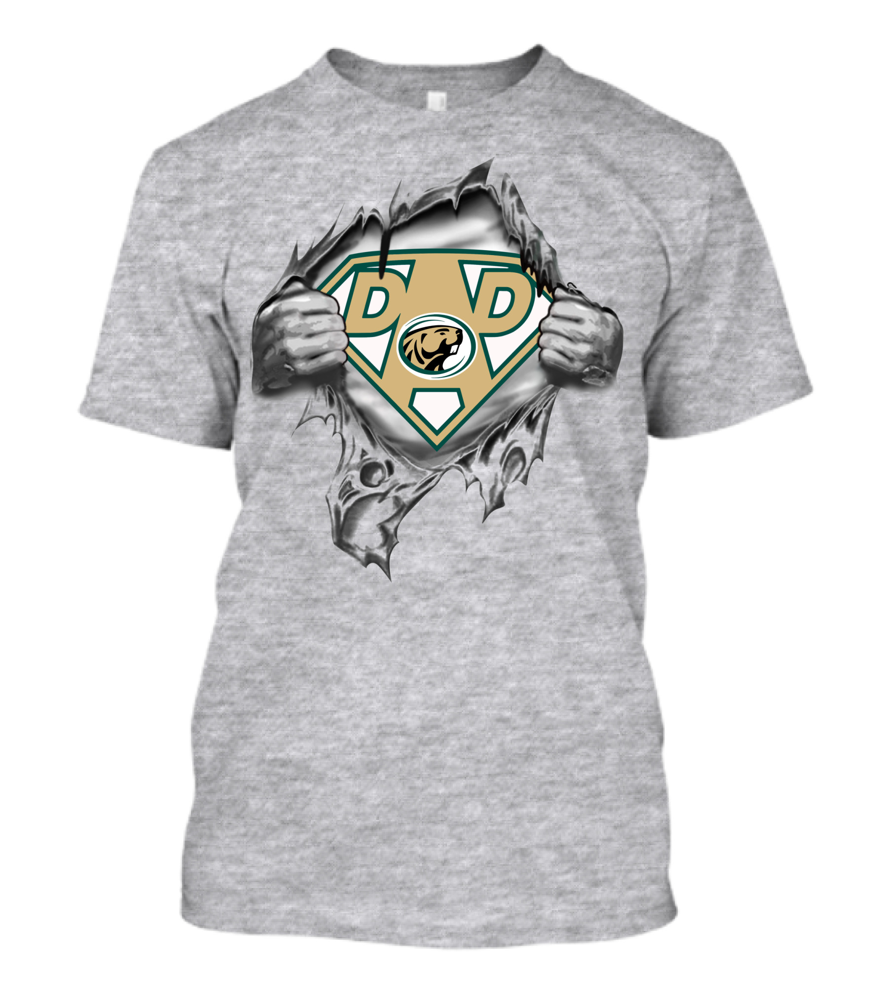 Bemidji State Beavers Super Dad Emblem With Beaver T-Shirt