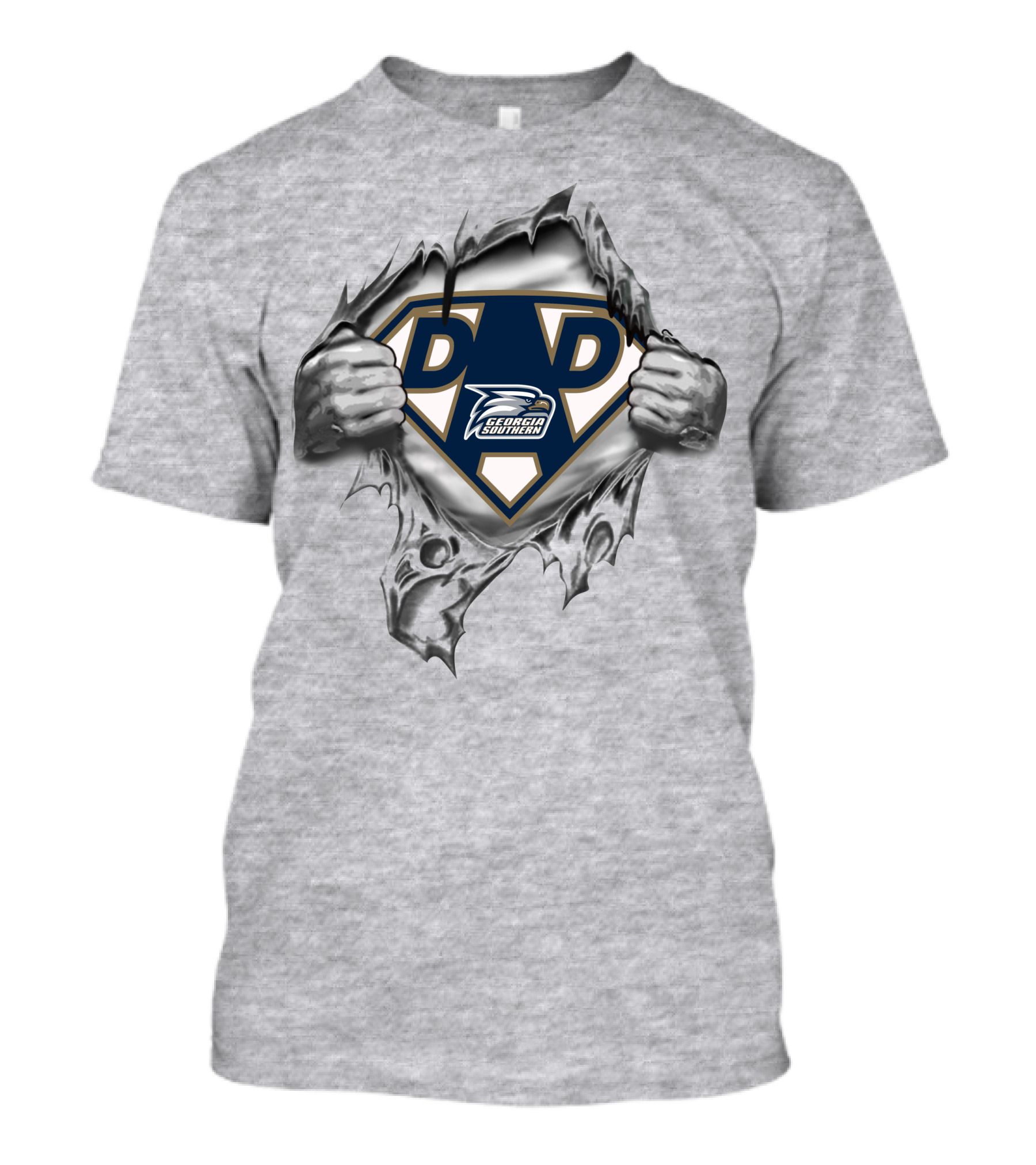 Georgia Southern Eagles Super Dad Iconic Emblem 63 T-Shirt