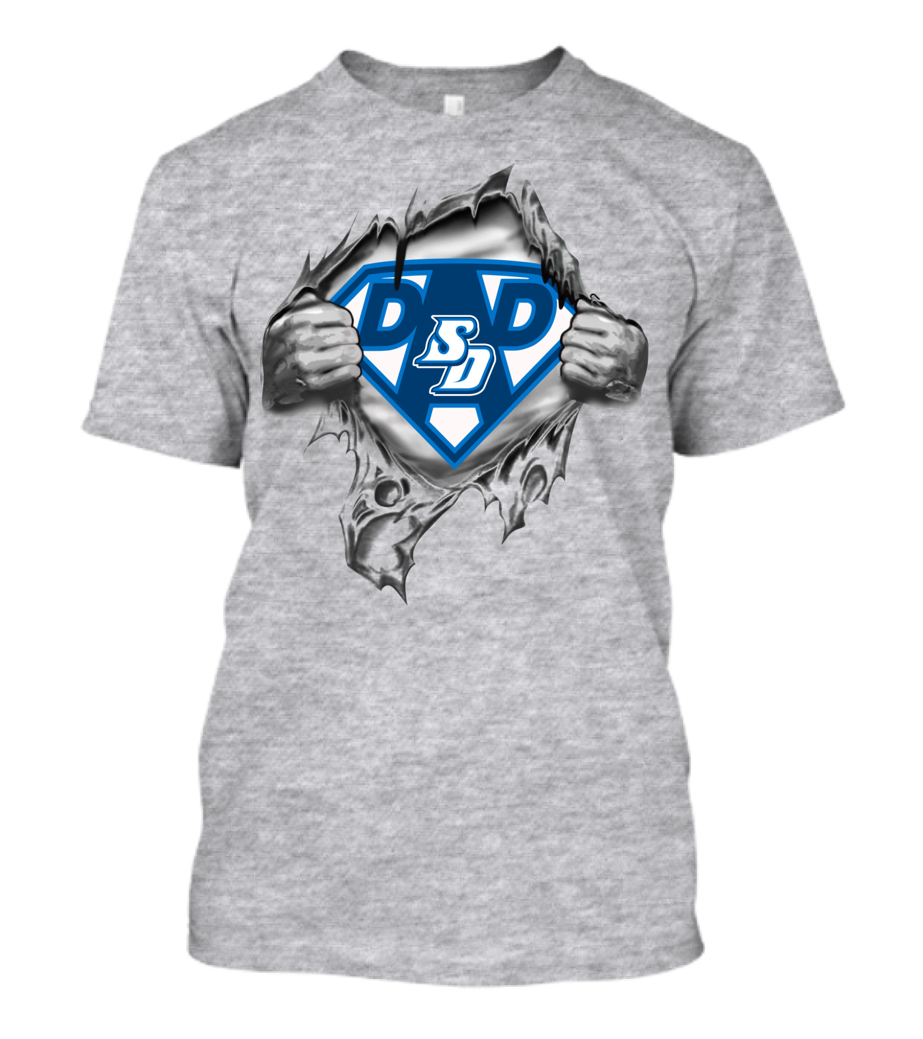 San Diego Toreros Super Dad Hero Logo Sdp T-Shirt