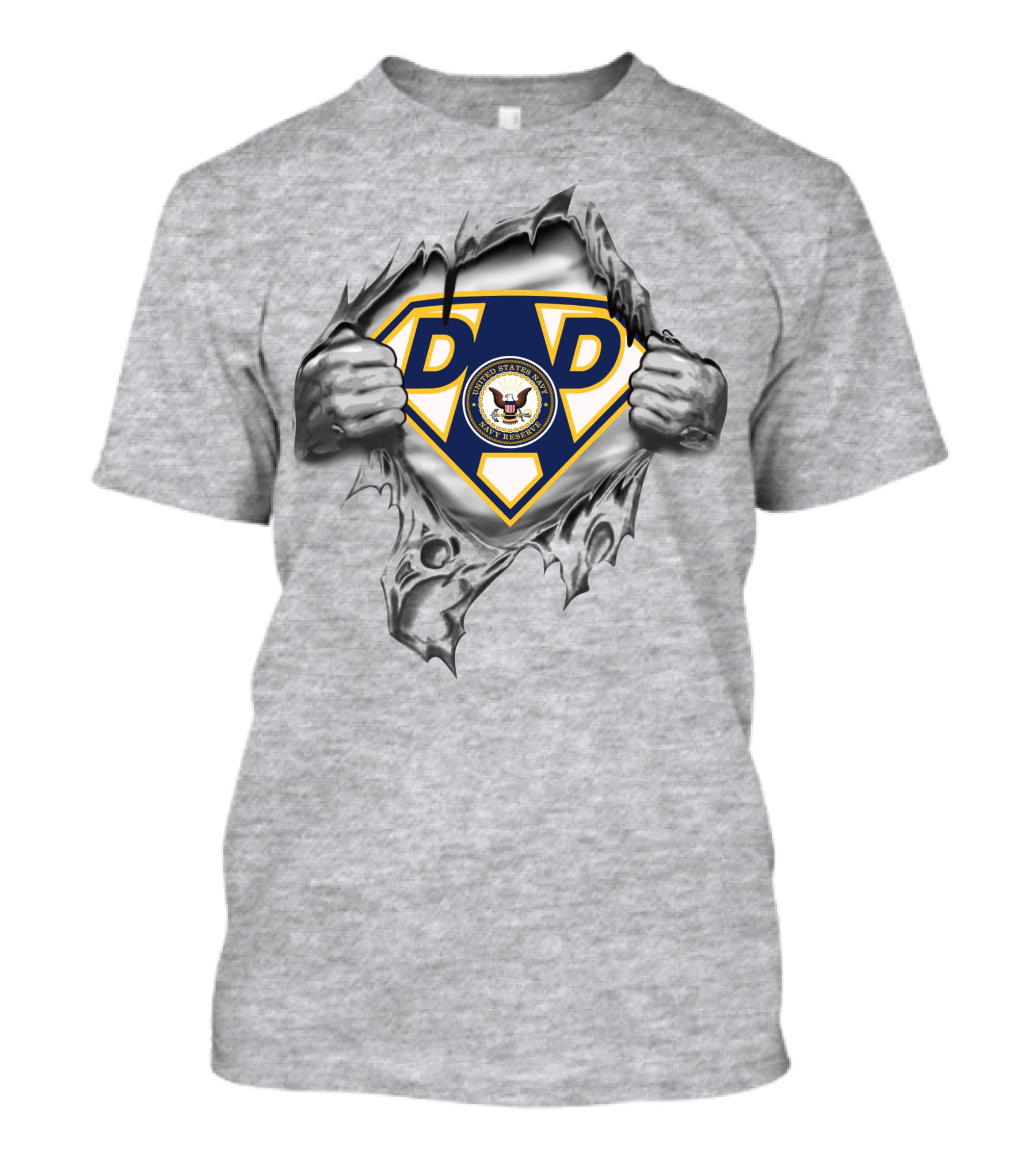 Navy Seal Dad Superhero Emblem T-Shirt