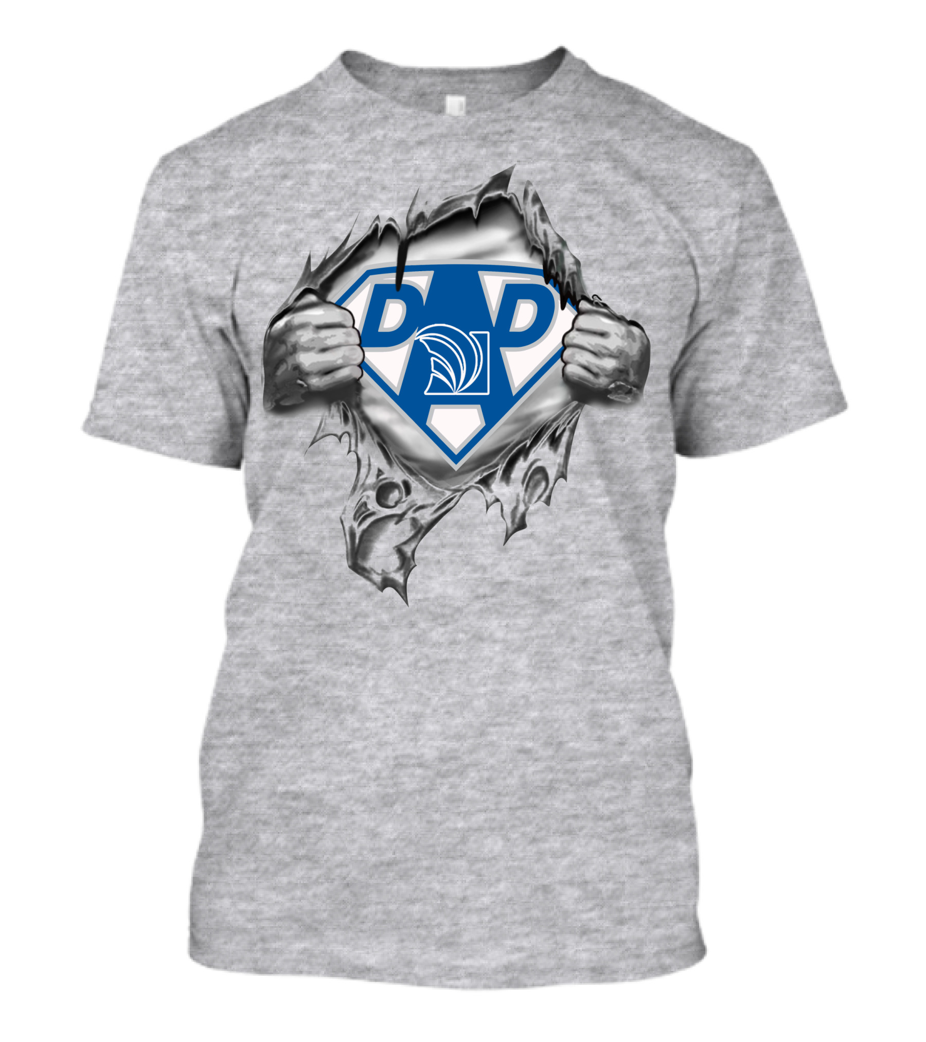 Amerisourcebergen Super Dad Logo Ripped T-Shirt