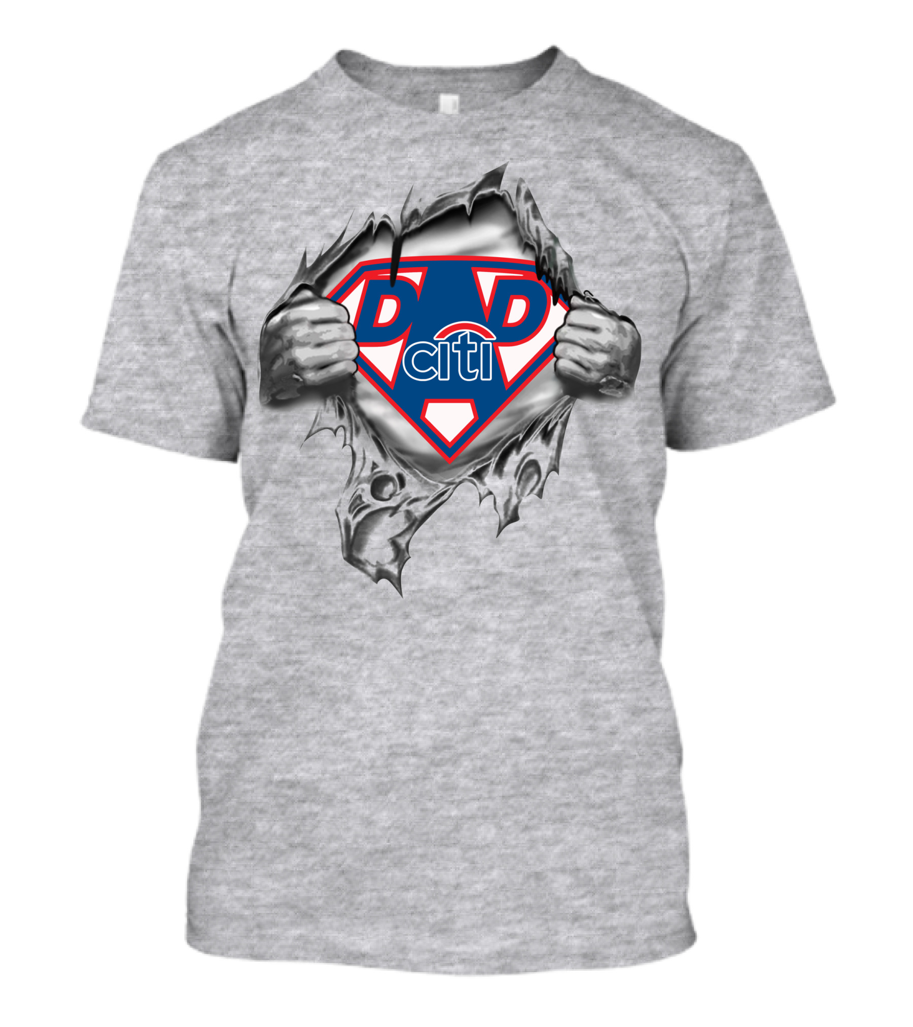 Citi Super Dad Emblem With Torn T-Shirt