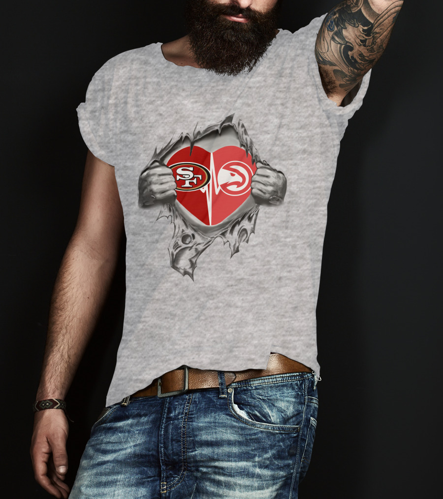 49ers Atlanta Hawks Heartfelt Loyalty Passion T-Shirt