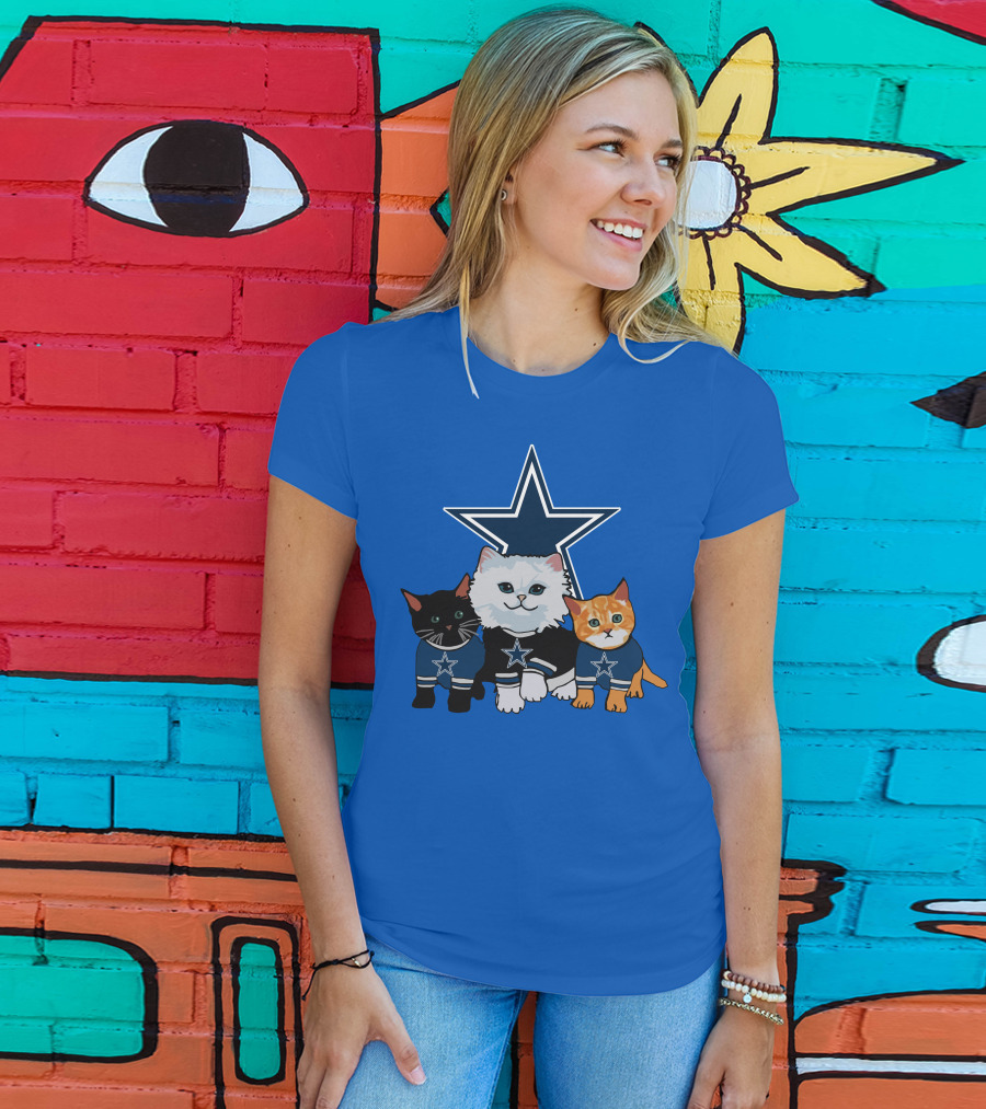 Dallas Cowboys Star Cats T-Shirt