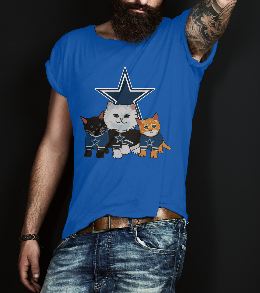 Dallas Cowboys Star Cats T-Shirt