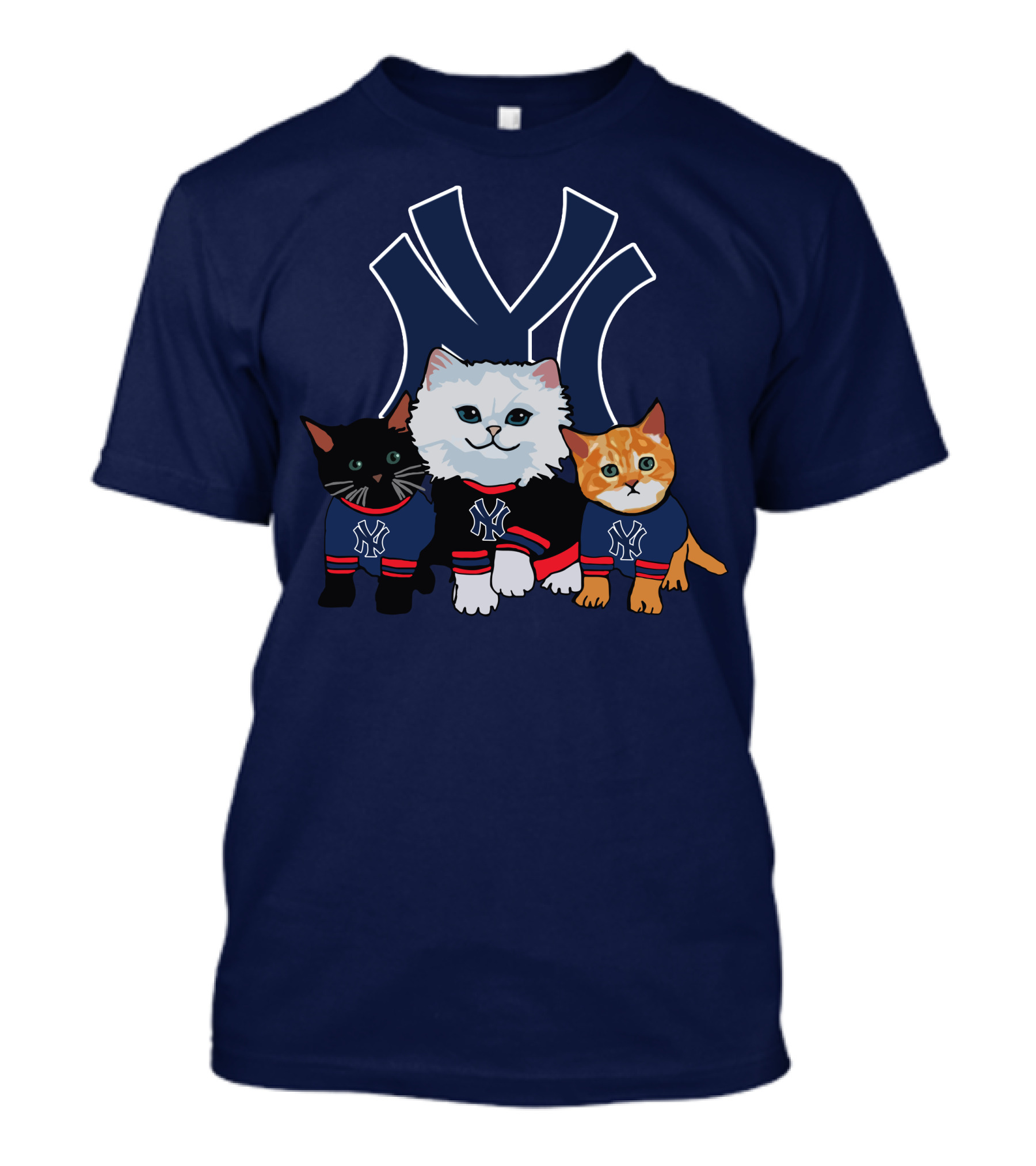 New York Yankees Cats With Team T-Shirt