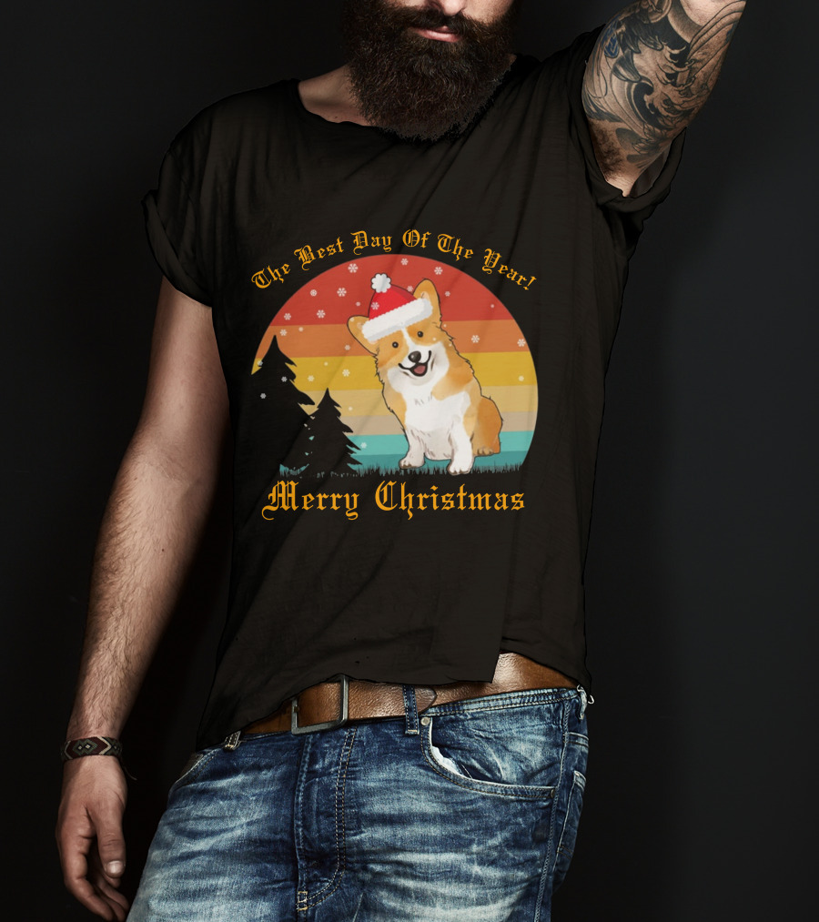 The Best Day Of The Year Merry Christmas Corgi T-Shirt