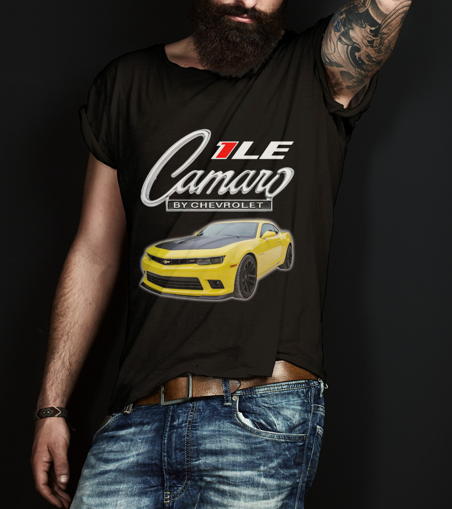 Camaro 1LE By Chevrolet Yellow Sports Car T-Shirt
