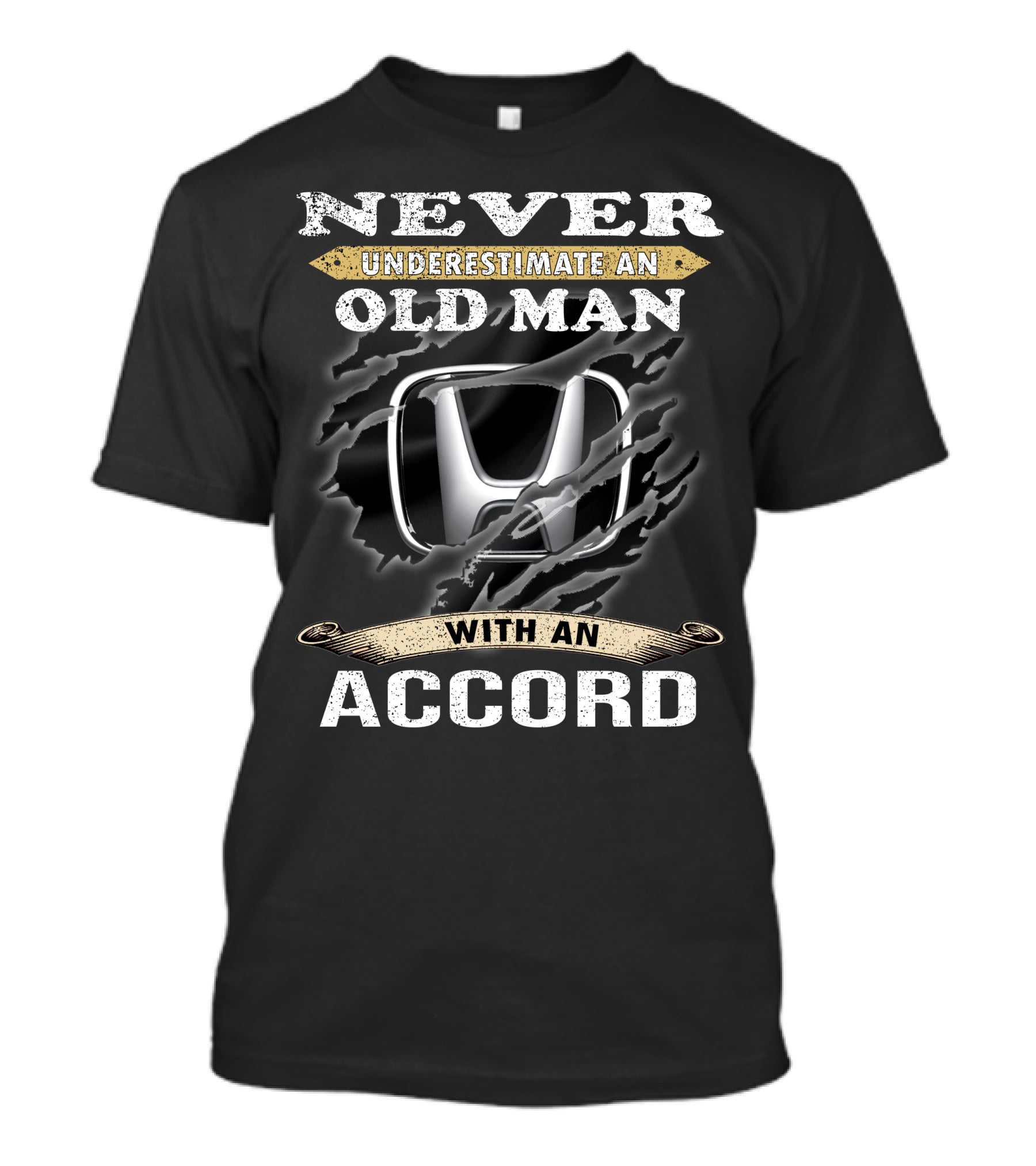 Never Underestimate An Old Man With An Accord T-Shirt