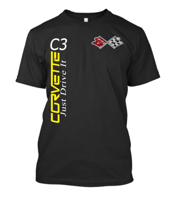 Corvette C3 Just Drive It Flag T-Shirt