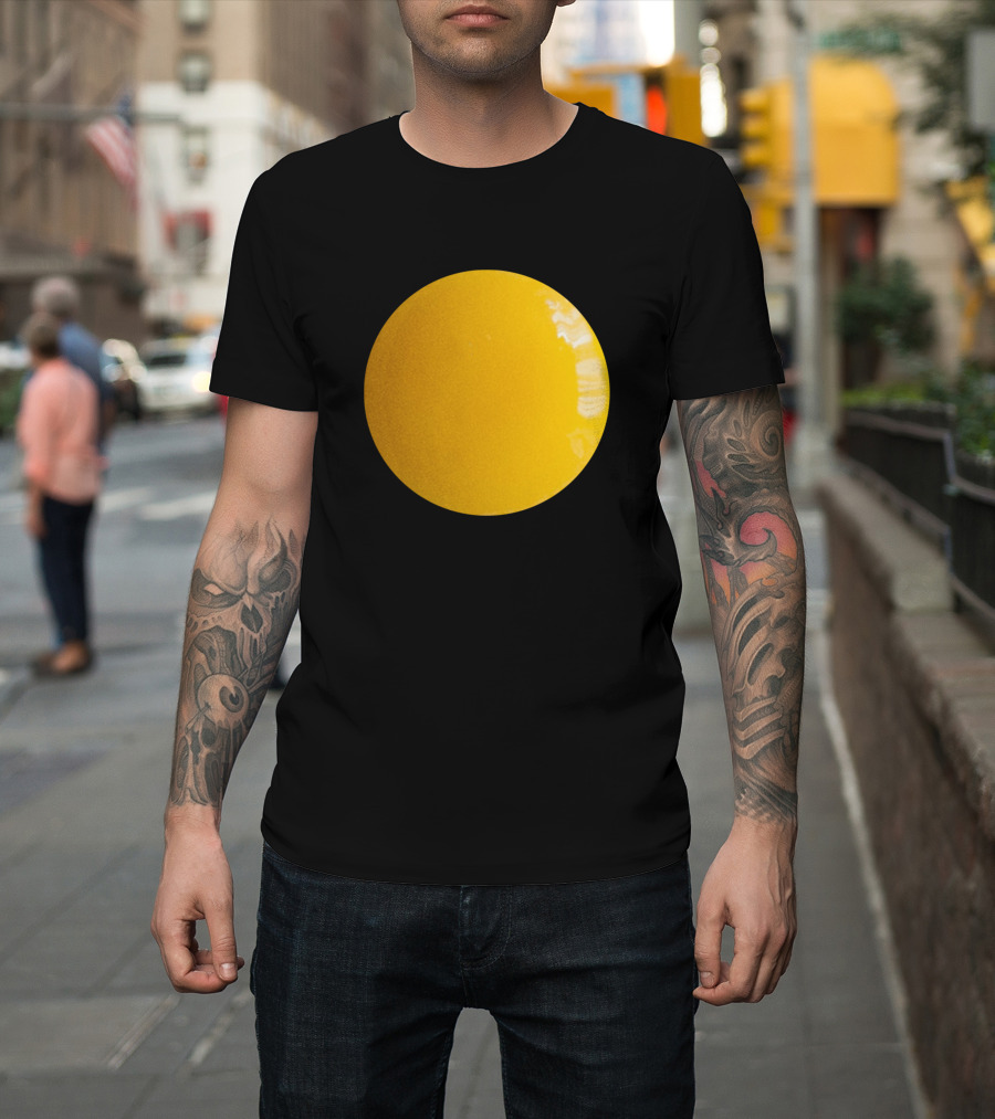 Sunny Side Up Simple Yellow Circle T-Shirt