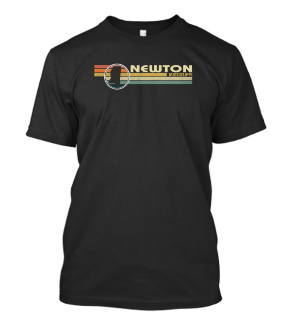 Newton Mississippi Retro Vintage Sunset T-Shirt