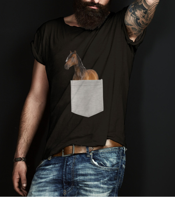 Spanish Arabian Horse Pocket Fitted T-Shirt