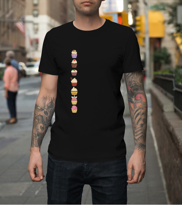 Shirt: All You Need Is Love and Cute Colorful Cupcakes T-Shirt All You Need Is Love and Cute Colorful Cupcakes T-Shirt