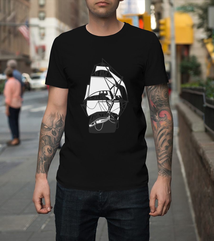 Sailing Ship Vessel Nautical Adventure Classic Tall Ship T-Shirt