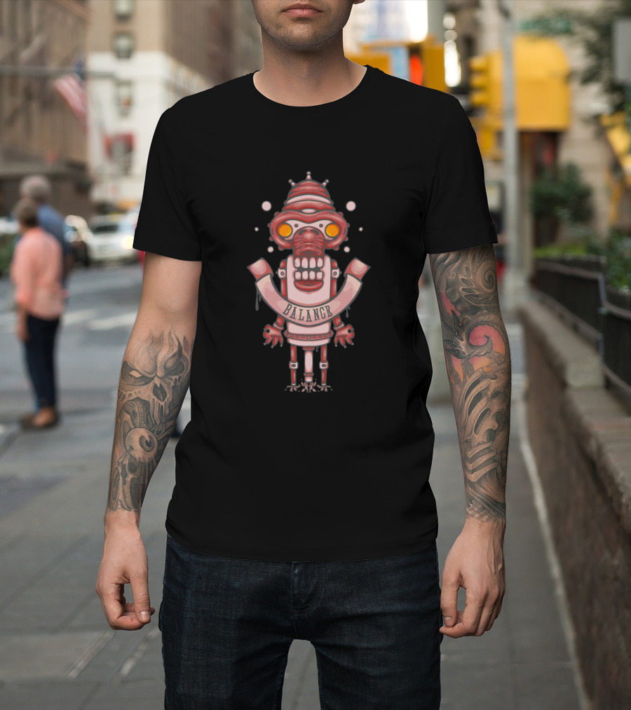 Balance Meditating Character Red T-Shirt