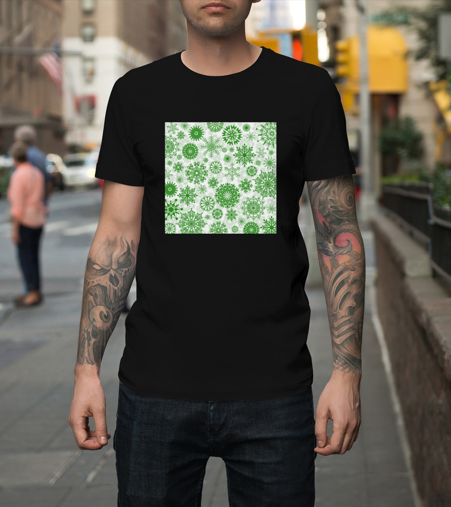 Snowflake Green T-Shirt