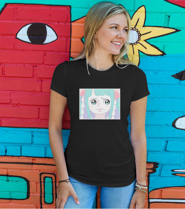 Kozuki Hiyori Anime Character Close-Up Expression T-Shirt