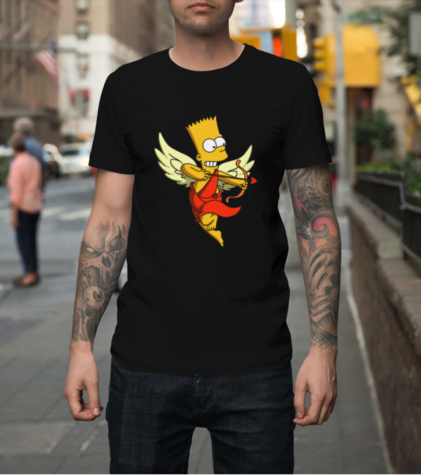 Shirt: Bart Simpson Cupid Angel T-Shirt Bart Simpson Cupid Angel T-Shirt