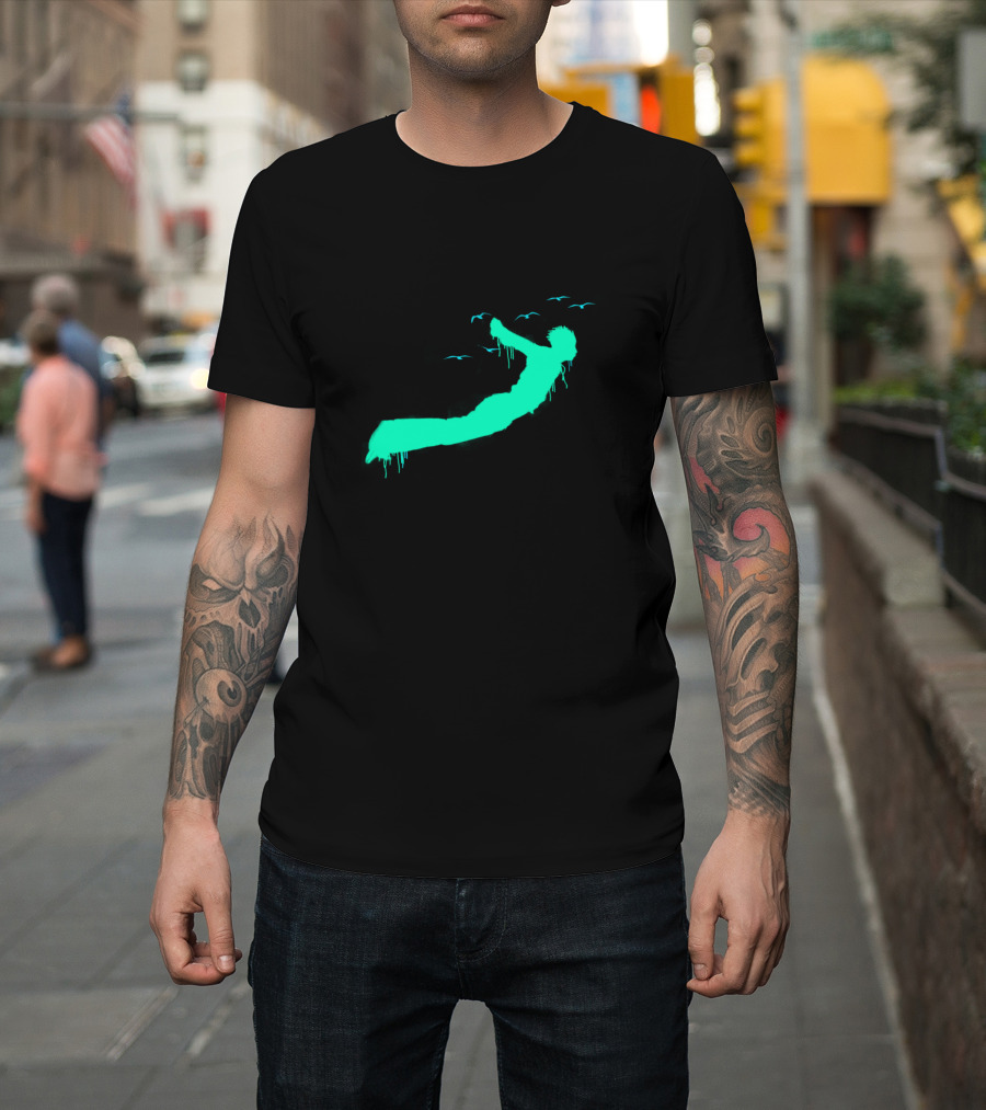 Freedom Falling Silhouette with Birds T-Shirt