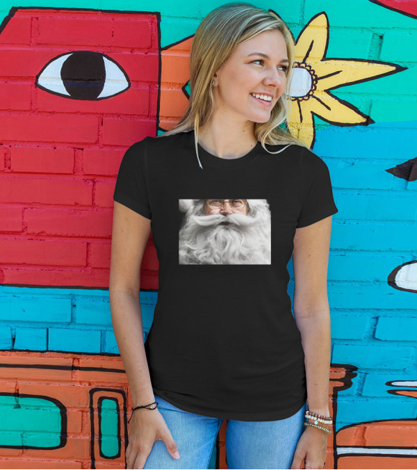 Santa Claus Iconic Bushy White Beard Close-Up T-Shirt