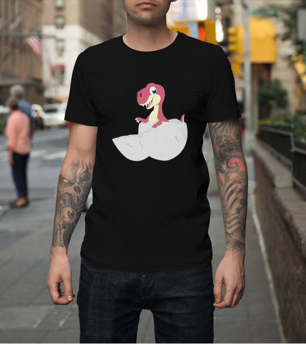 Shirt: Dino Egg Shell Kids Rex Baby Dinosaur T-Shirt Dino Egg Shell Kids Rex Baby Dinosaur T-Shirt
