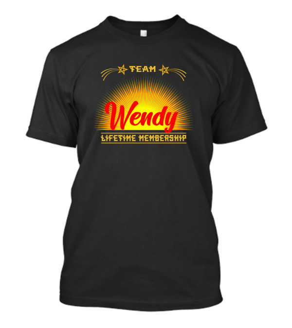 Team Wendy Lifetime Membership Starburst T-Shirt