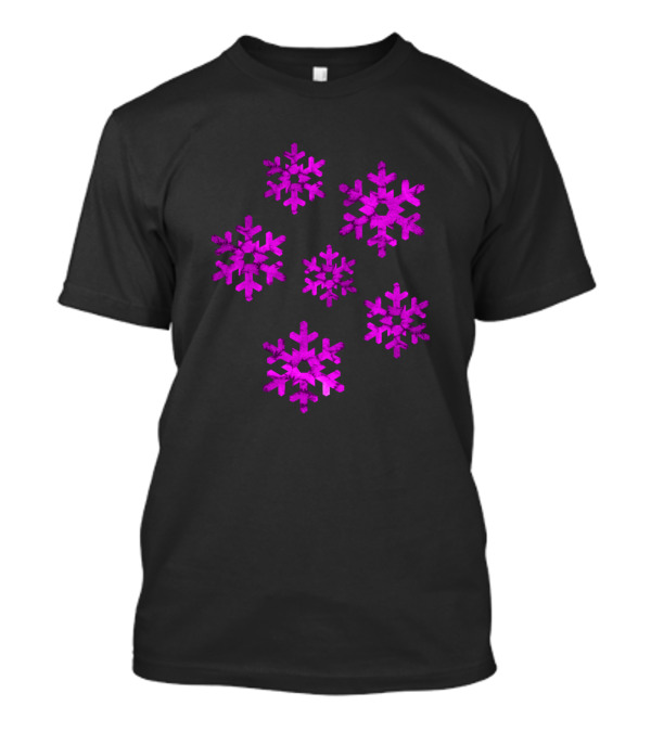 Watercolor Purple Snowflakes T-Shirt
