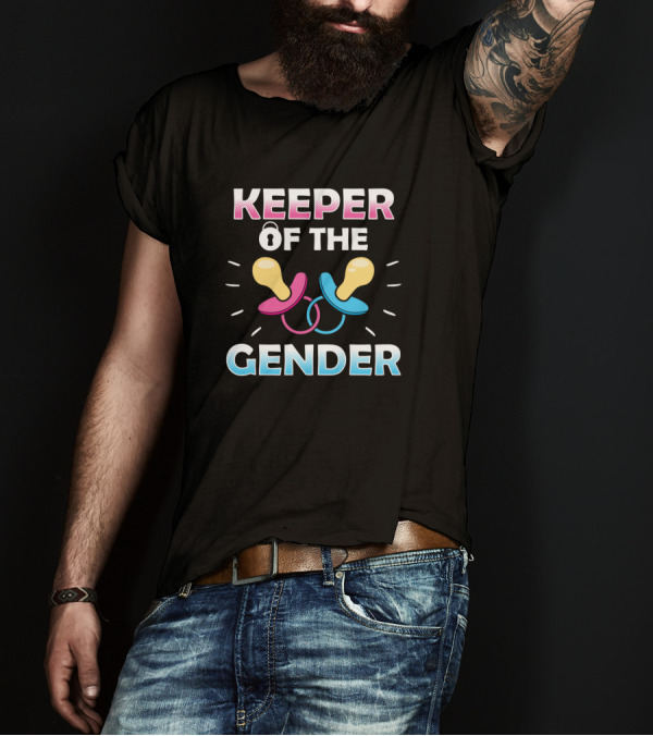 Keeper Of The Gender Cute Pregnancy Announcement T-Shirt