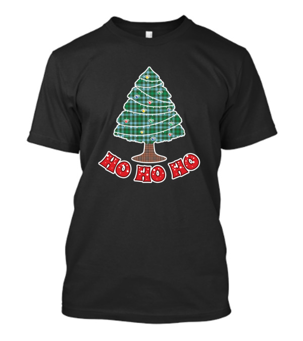 Ho Ho Ho Funny Santa Claus Christmas Tree Xmas T-Shirt