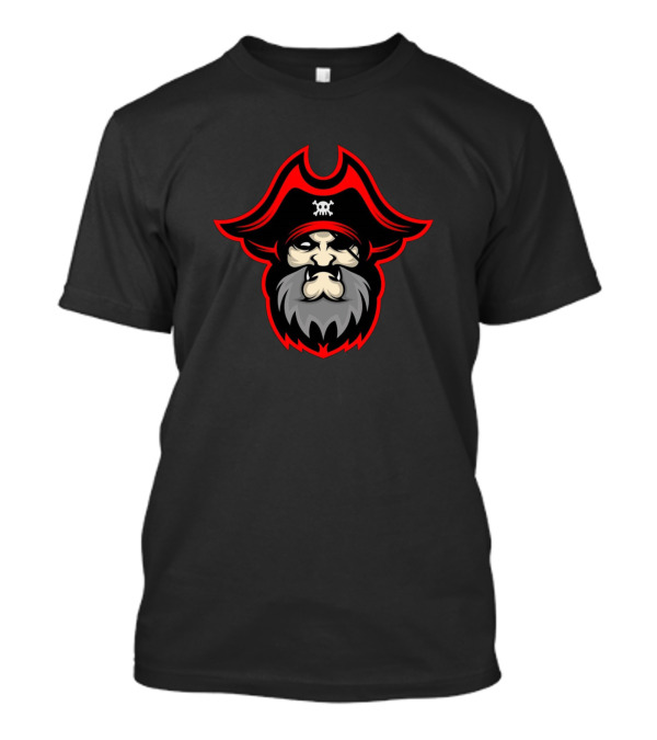 Pirates Skull Hat And Beard T-Shirt