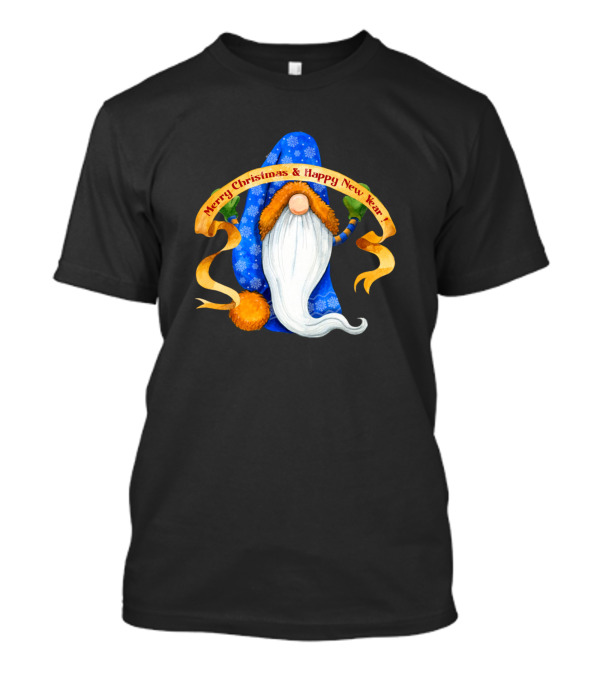 Merry Christmas Happy New Year Nordic Gnome Dwarf Scandinavian Elf Swedish Tomte T-Shirt