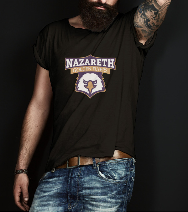 Nazareth Golden Flyers Eagle Emblem T-Shirt