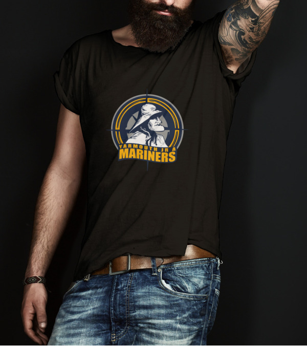 Yarmouth Jr A Mariners Vintage Sailor Emblem T-Shirt
