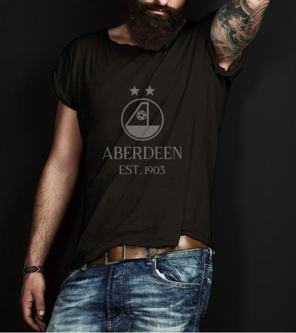 Aberdeen Est. 1903 Football Badge Two Stars T-Shirt