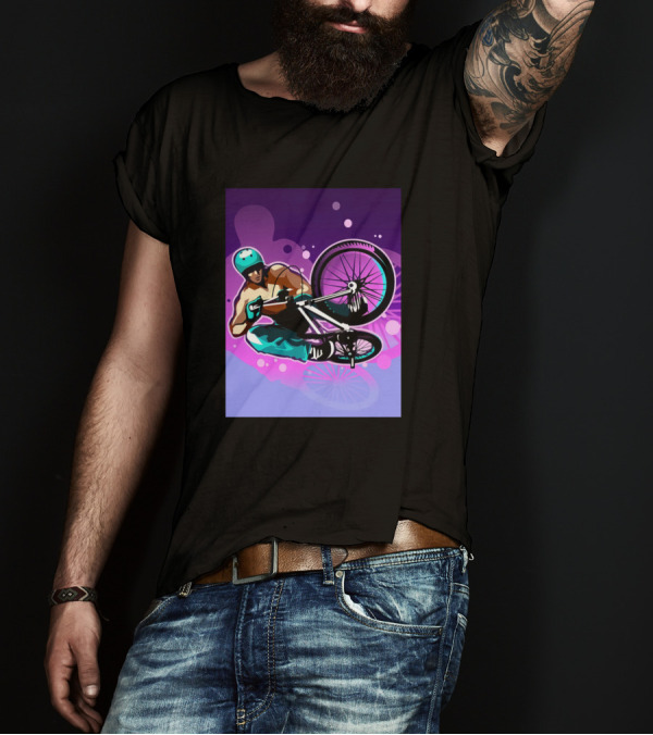 Freedom BMX Cyclist In Motion T-Shirt