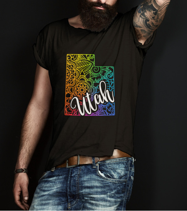 Utah Rainbow Mandala T-Shirt