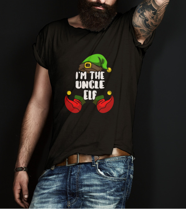 I'm The Uncle Elf Matching Family Group T-Shirt