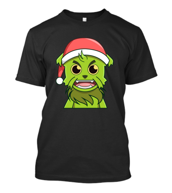 Grinch Character With Santa Hat T-Shirt