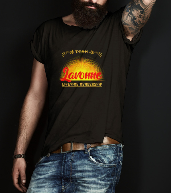 Team Lavonne Lifetime Membership Star Sunrise T-Shirt