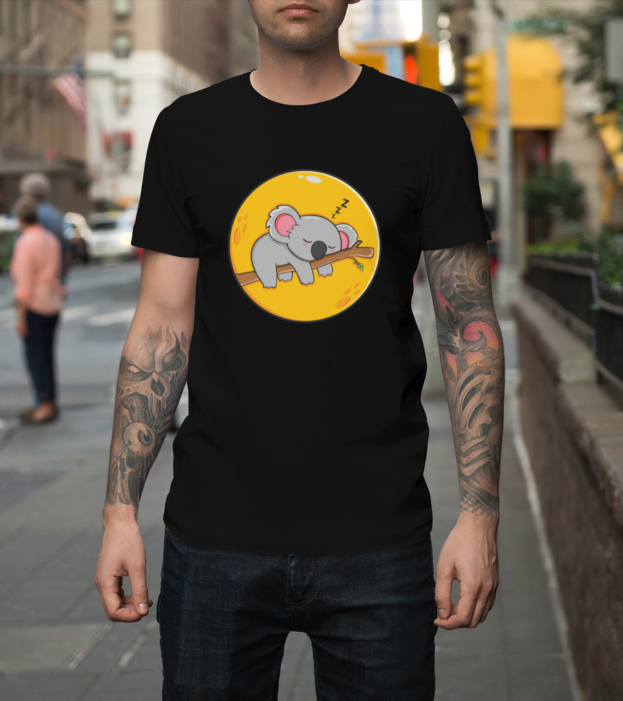 The Lazy Koala on a Branch Sleeping Peacefully T-Shirt